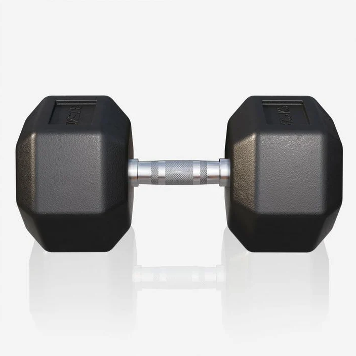 Gorilla Sports  Hatszögletű gumírozott súlyzó 37,5 kg