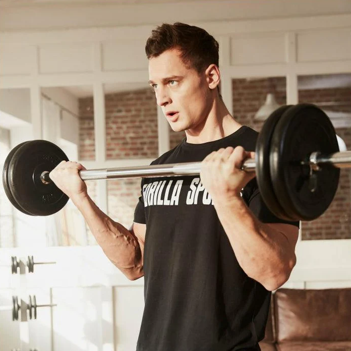 Gorilla Sports Súlyzótárcsa 1,25 kg öntöttvas gumírozott