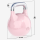Gorilla Sports Kettlebell súlyzó 8 kg rózsaszín