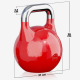 Gorilla Sports Kettlebell súlyzó 32 kg piros