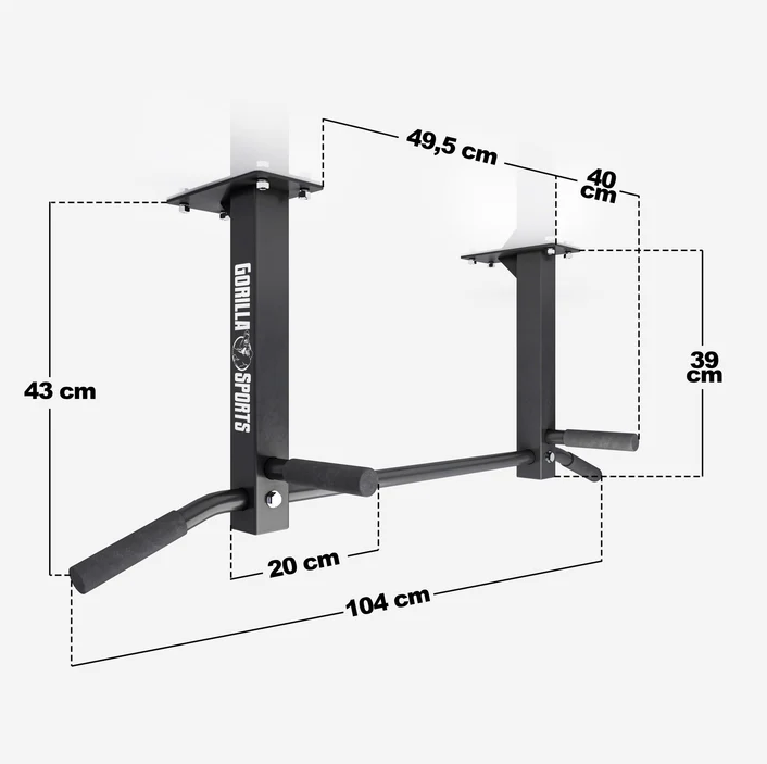 Gorilla Sports Mennyezeti húzódzkodó rúd 103 x 40 x 20 cm