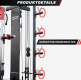 Gorilla Sports Multifunkcionális súlyzótorony 219 cm fekete
