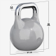 Gorilla Sports Kettlebell súlyzó 36 kg szürke