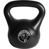 Gorilla Sports Kettlebell súlyzó műanyag fekete 3 kg