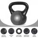 Gorilla Sports Kettlebell súlyzó műanyag fekete 5 kg