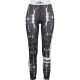 Gorilla Sports Sport női leggings fekete/fehér S