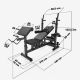 Gorilla Sports Súlyzópad + súlyzó szett fekete 100 kg