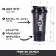 Gorilla Sports Shaker rekesszel fekete 500 ml