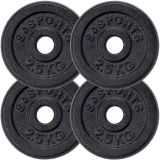 SCSports Súlytárcsa szett öntöttvas 4 x 2,5 kg