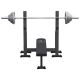 Súlyzós pad olimpiai rúddal és tárcsákkal 130 kg