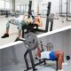 Súlyzós pad olimpiai rúddal és tárcsákkal 130 kg