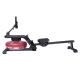 Összecsukható evezőgép LCD kijelzővel fekete