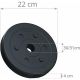 Súlytárcsa készlet 30 kg műanyag 2x7,5 kg 4x2,5 kg 4x1,25 kg