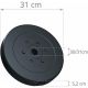 Súlytárcsa készlet 30 kg műanyag 2x7,5 kg 4x2,5 kg 4x1,25 kg
