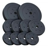 Súlytárcsa készlet 30 kg műanyag 2x7,5 kg 4x2,5 kg 4x1,25 kg